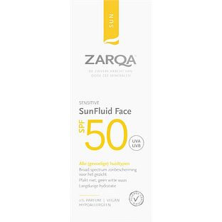 Zarqa Zon Sensitive Fluide Face SPF50 50ML Zarqa Zon Sensitive Fluide Face SPF50 50ML