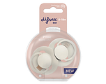Difrax LOVI Prime Pacifier 6-18 Months - Coconut/Ivory 2ST