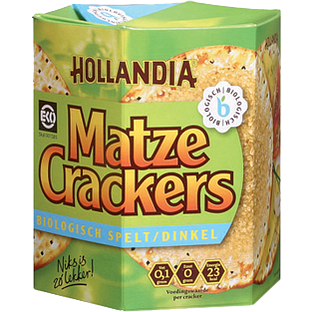 Hollandia Matzes Hollandia Biologische Matze Crackers Spelt 100GR