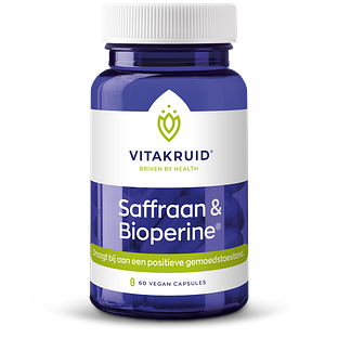 Vitakruid Saffraan 28 mg (Affron®) & Bioperine Capsules 60VCP