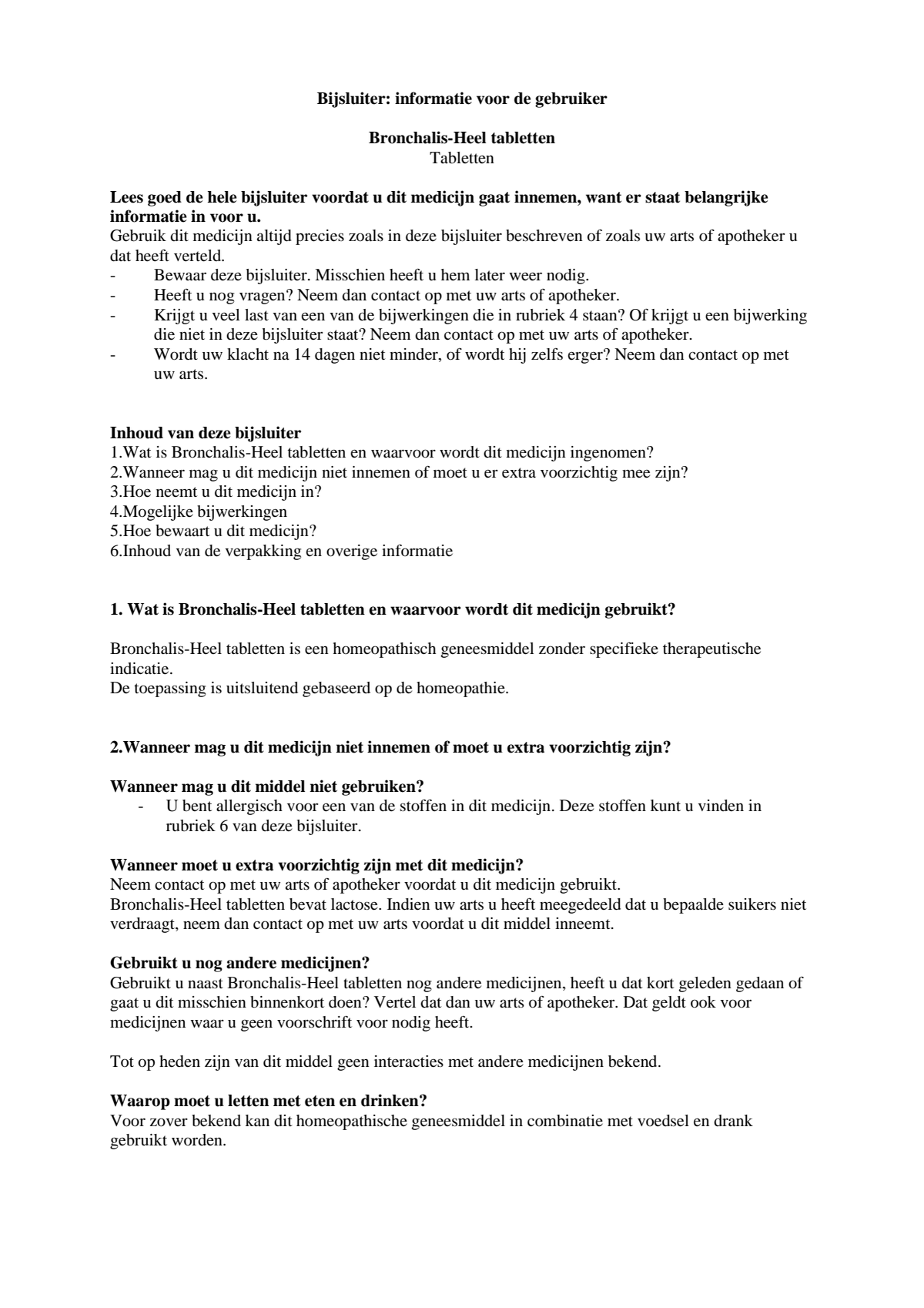 Bronchalis Tabletten afbeelding van document #1, leaflet