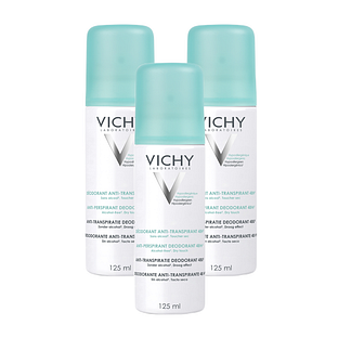Vichy Deodorant Anti-transpiratie Spray Multiverpakking 3x125ML Vichy Deodorant Anti-transpiratie Spray Multiverpakking 3x125ML