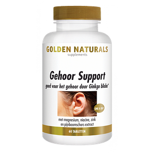 Golden Naturals Gehoor Support Tabletten 60TB