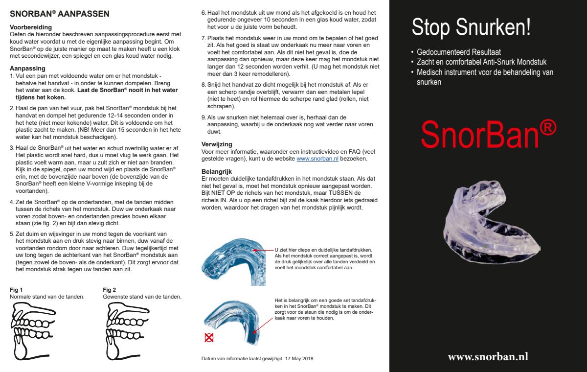 Anti-Snurk Beugel afbeelding van document #1, instructions