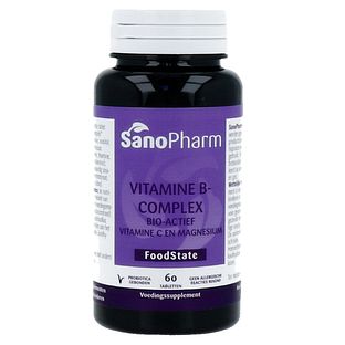 Sanopharm Vitamine B Complex + Vitamine C En Magnesium Tabletten 60TB