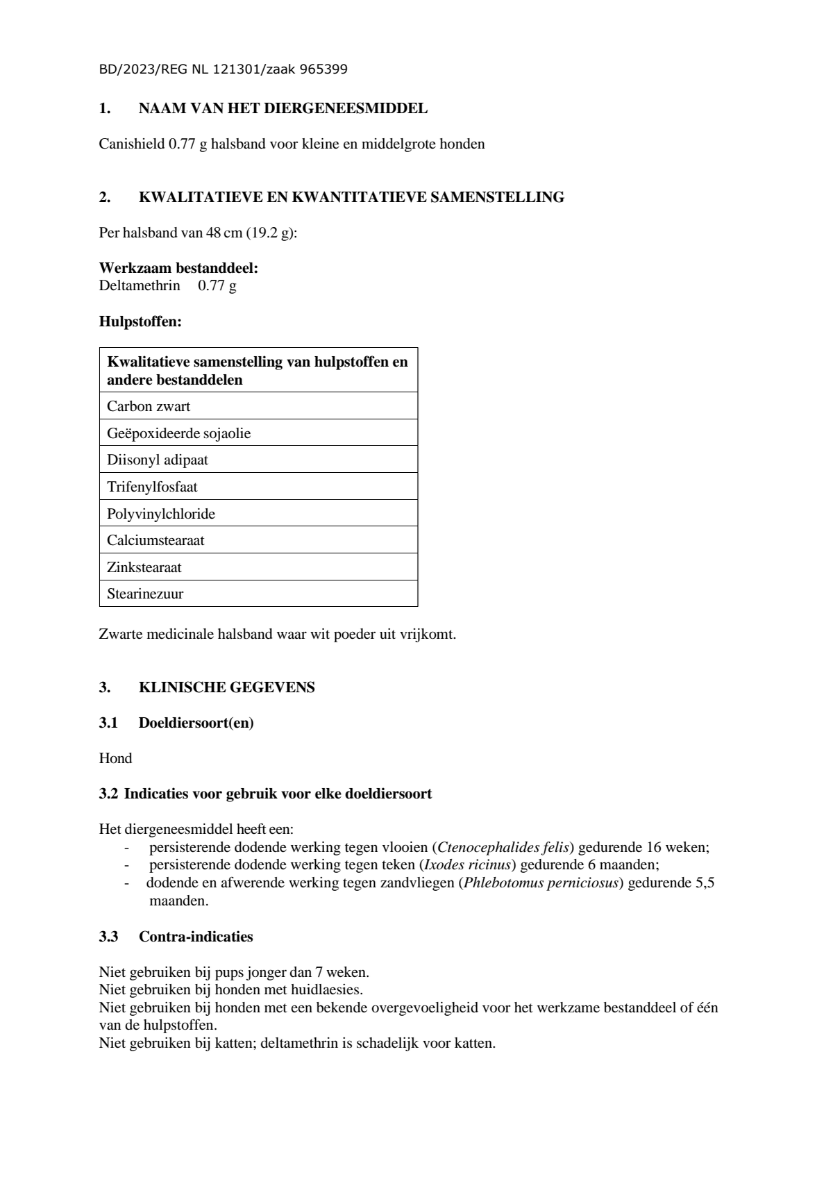 Canishield Halsband Grote Honden afbeelding van document #2, leaflet