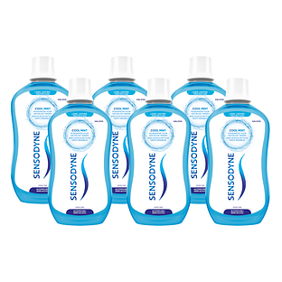 Sensodyne Mondwater Cool Mint Multiverpakking 6x500ML