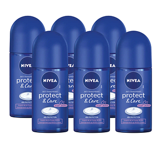 Nivea Protect & Care Roll-on Voordeelverpakking 6x50ML