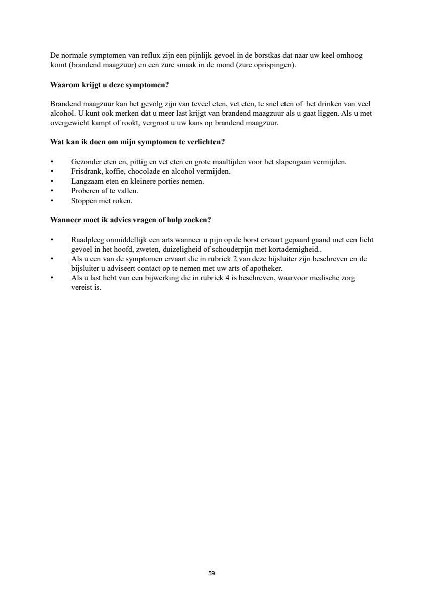 Control Tabletten 20mg Esomeprazo afbeelding van document #59, leaflet