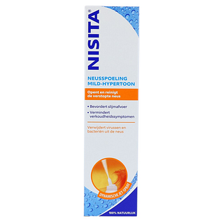 Nisita Neusspoeling Mild-Hypertoon - opent en reinigt de verstopte neus 125ML Nisita Neusspoeling Mild-Hypertoon - opent en reinigt de verstopte neus 125ML