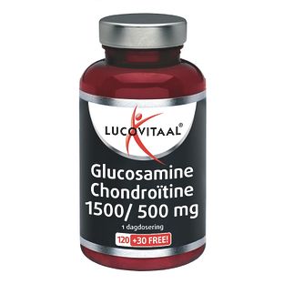 Lucovitaal Glucosamine Chondroïtine 1500/500mg Tabletten 150TB Lucovitaal Glucosamine Chondroïtine 1500/500mg Tabletten 150TB