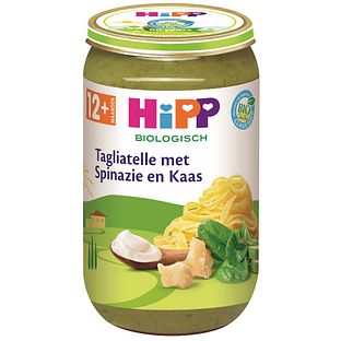 HiPP 12M+ Tagliatelle met Spinazie en Kaas 250GR