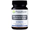 Proviform Zink Bisglycinaat Complex 25mg Tabletten 100TB Proviform Zink Bisglycinaat Complex 25mg Tabletten 100TB