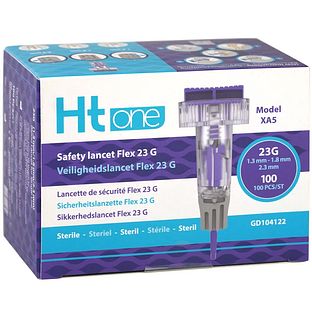 Ht One Veiligheidslancet Flex 23G 100ST
