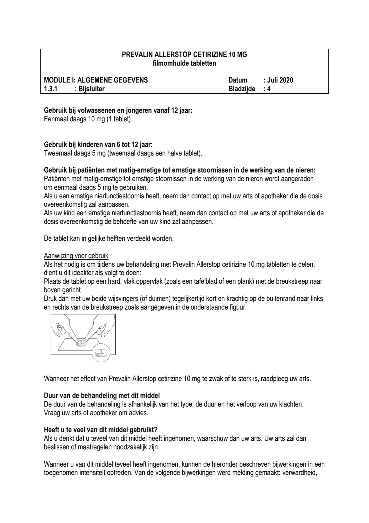 Allerstop 10mg Hooikoorts Tabletten afbeelding van document #4, leaflet
