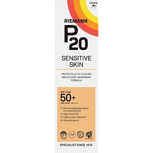 Riemann P20 Zonnebrand Sensitive Skin SPF50+ 100ML Riemann P20 Zonnebrand Sensitive Skin SPF50+ 100ML