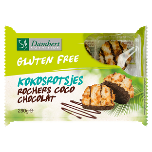 Damhert Kokosrotsjes Chocolade 250GR