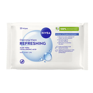 Nivea 3 in 1 Verfrissende Reinigingsdoekjes 25ST