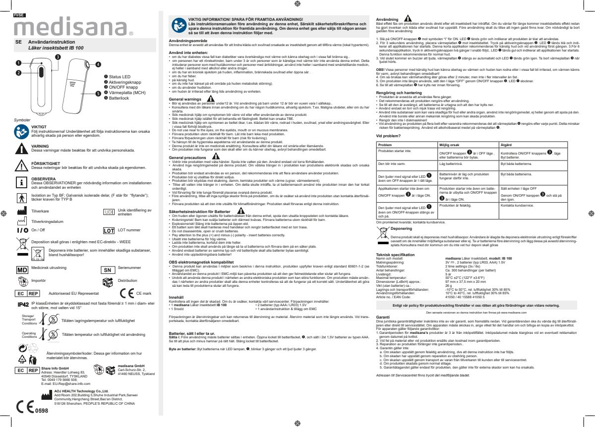IB100 Insectenbeet Verzachter afbeelding van document #10, instructions