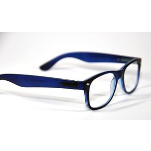 Melleson Optics Leesbril Wayfarer Mat Blauw +1.50 1ST Melleson Optics Leesbril Wayfarer Mat Blauw +1.50 1ST