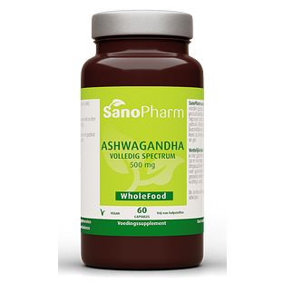 Sanopharm Wholefood Ashwagandha Capsules 60CP Sanopharm Wholefood Ashwagandha Capsules 60CP
