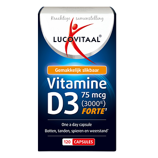 Lucovitaal Vitamine D3 75mcg Forte Capsules 120CP Lucovitaal Vitamine D3 75mcg Forte Capsules 120CP