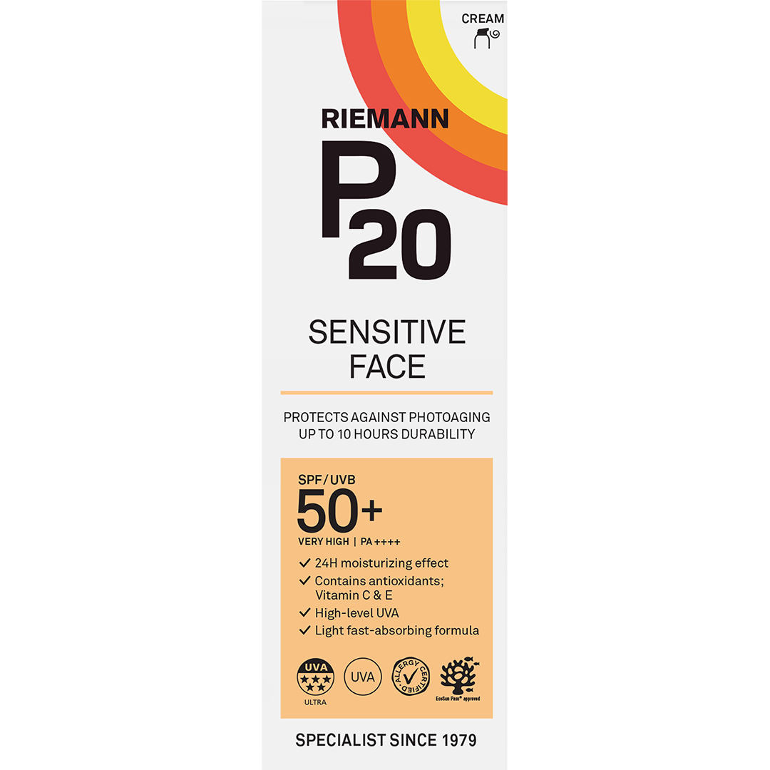 P20 Zonnebrand Sensitive Face SPF50+