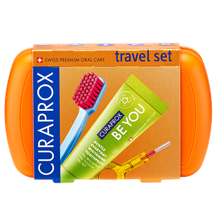 Curaprox Travel Set Oranje 1ST Curaprox Travel Set Oranje 1ST