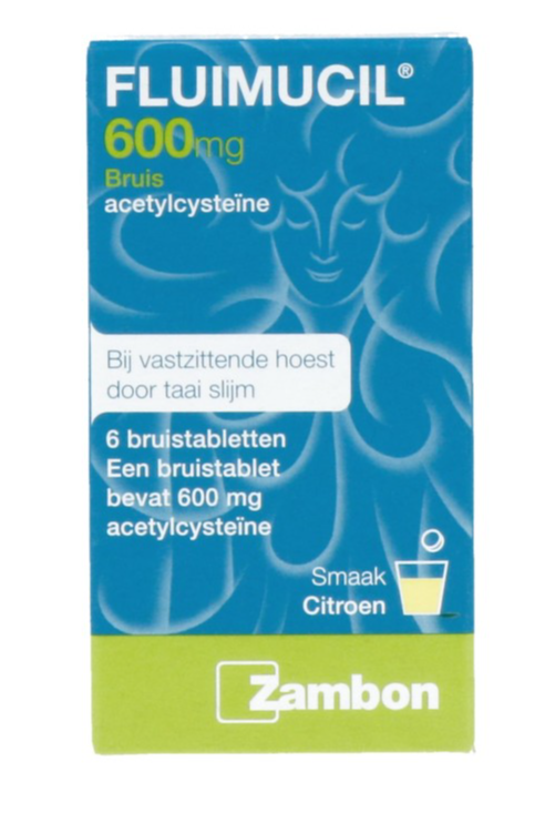 Fluimucil 600mg Bruistabletten 6st afbeelding