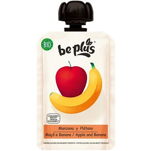 Be Plus Knijpfruit Apple & Banana 100GR