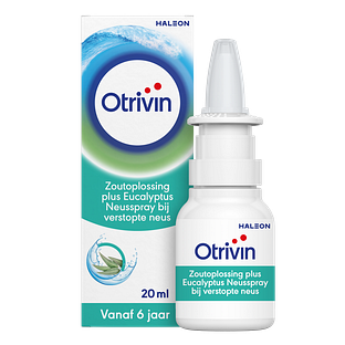 Otrivin Zoutoplossing Plus Eucalyptus Neusspray bij een verstopte neus 20ML