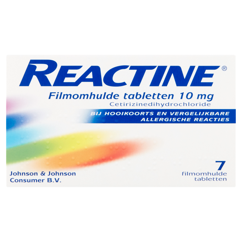Reactine Cetirizine 10mg Tabletten 7st afbeelding
