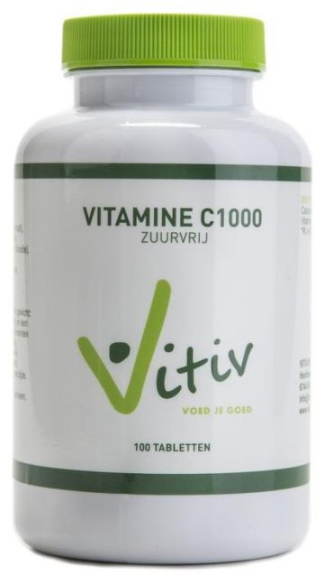 Vitiv Vitamine C1000 Zuurvrij Tabletten afbeelding 1