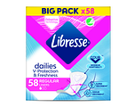 Libresse Dailies V-Protection Regular Inlegkruisjes 58ST