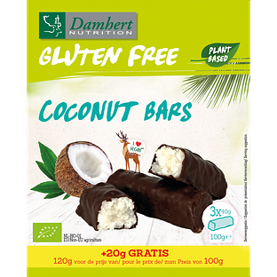 Damhert Kokosrepen Glutenvrij 100GR Damhert Kokosrepen Glutenvrij 100GR