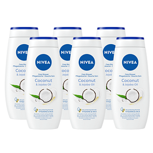 Nivea Coconut & Jojoba Oil Care Shower Multiverpakking 6x250ML