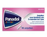 Panadol Junior Zetpillen 125mg 3 Maanden - 1Jaar 10ST Panadol Junior Zetpillen 125mg 3 Maanden - 1Jaar 10ST