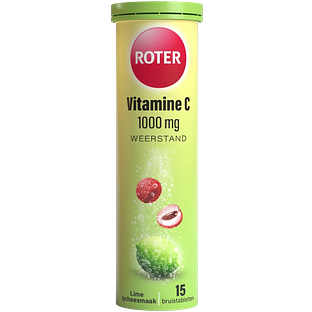Roter Vitamine C 1000mg Weerstand Lime Lychee Bruistabletten 15ST