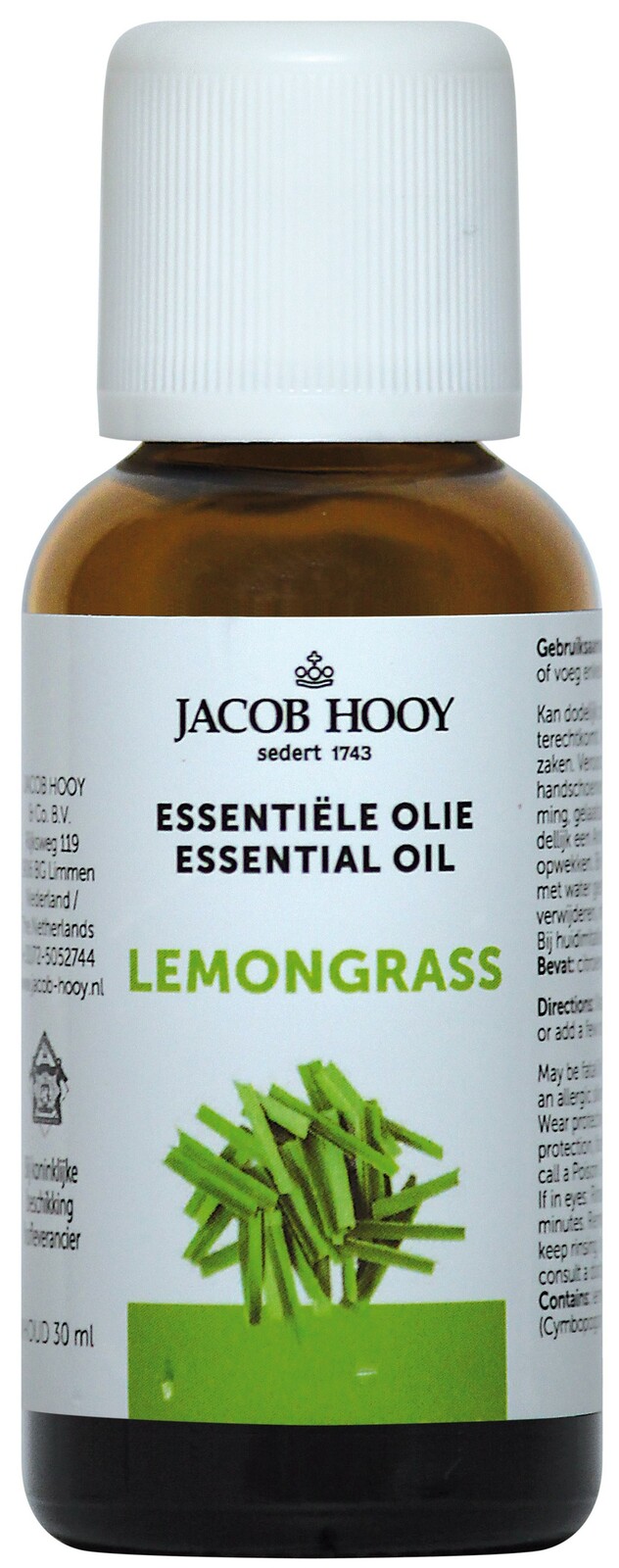 Jacob Hooy Essenti?le Olie Lemongrass 30ml