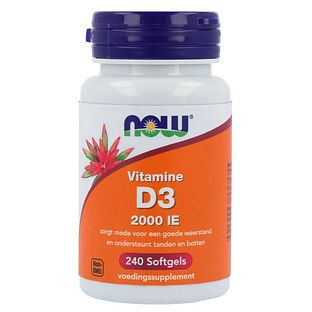 NOW Vitamine D3 2000 IE Softgels 240SG