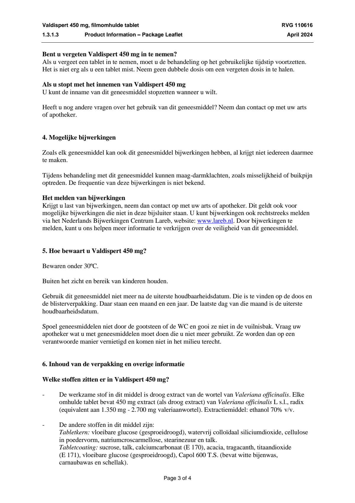 Extra Forte 450 mg Tabletten afbeelding van document #3, leaflet