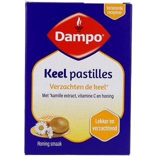 Dampo Keelpastilles Kamille, Honing & Vitamine C 24ST