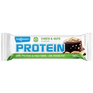 MaxSport Choco & Nuts Protein Reep 60GR MaxSport Choco & Nuts Protein Reep 60GR