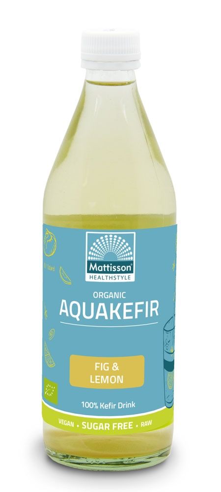 Mattisson HealthStyle Biologische AquaKefir Fig & Lemon Drink 500ML