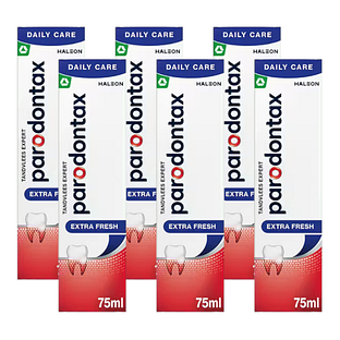 Parodontax Extra Fresh Tandpasta Multiverpakking 6x75ML Parodontax Extra Fresh Tandpasta Multiverpakking 6x75ML