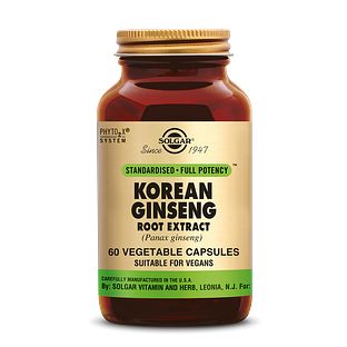 Solgar Ginseng Korean Root Extract Capsules 60VCP