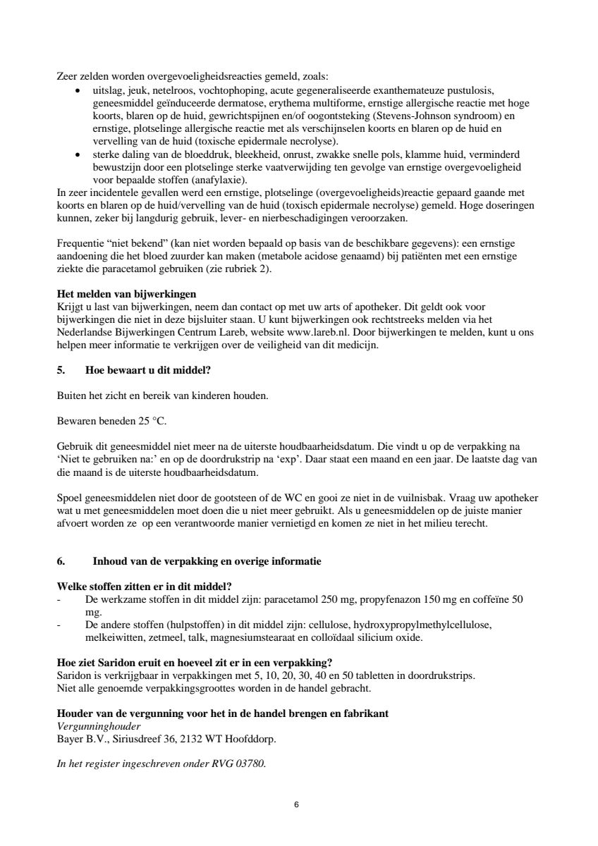 Tabletten afbeelding van document #6, leaflet