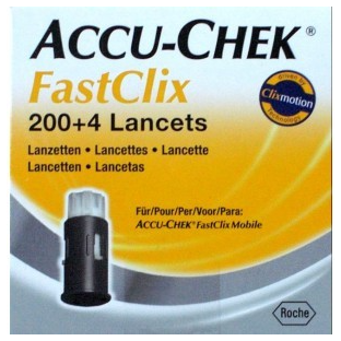 Roche Accu Chek Fastclix Lancetten 204ST Roche Accu Chek Fastclix Lancetten 204ST