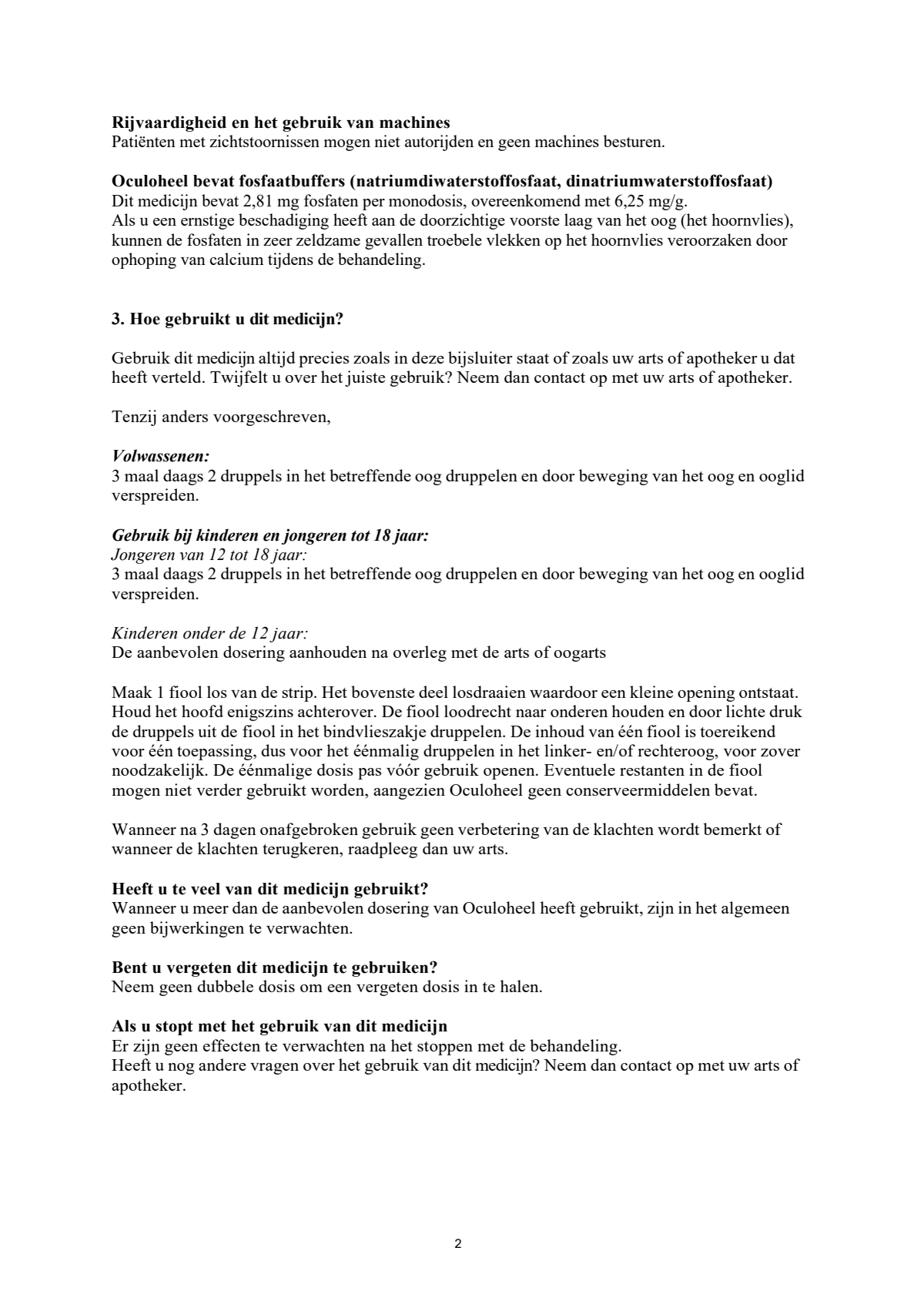Oculoheel Oogdruppels afbeelding van document #2, leaflet