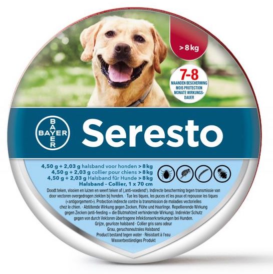 Bayer Seresto Teken/Vlooienband Hond afbeelding